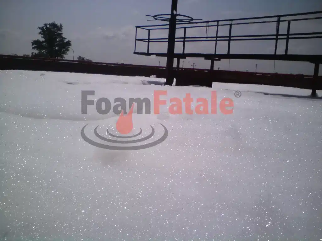 the foam blanket is closed